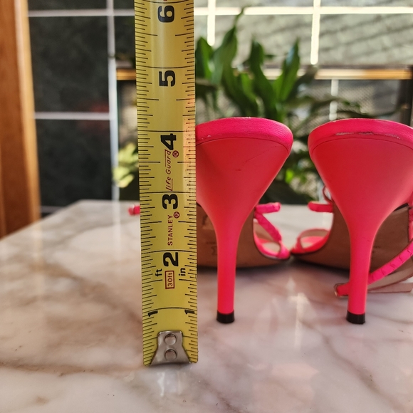 Pedro Garcia Bright Pink Strappy Heels, Sz 38 - Picture 15 of 15